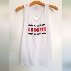 PINK Victoria's Secret OHIO White Graphic Tank